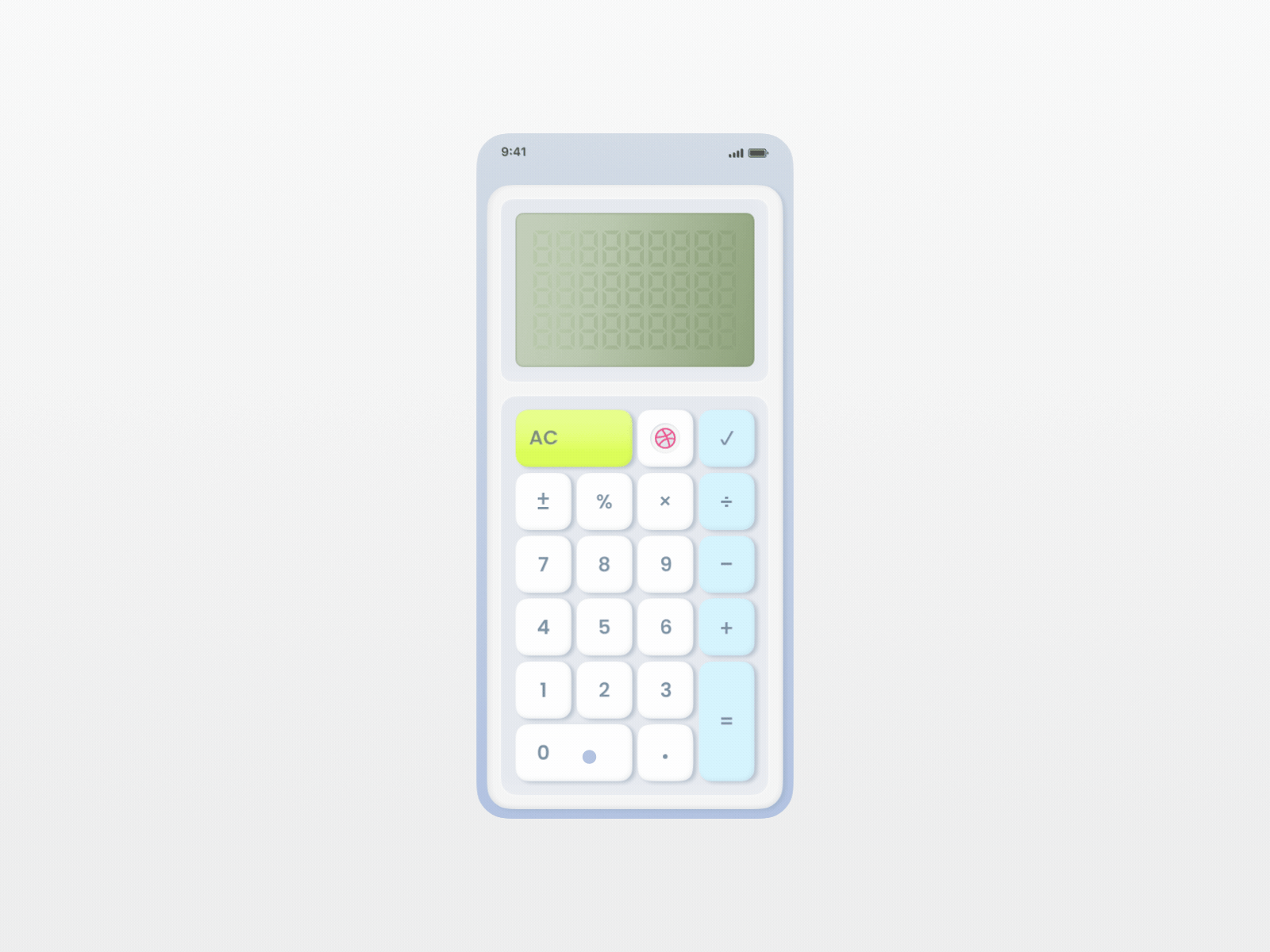 Calculator Neomorphy android app design dailyui dribbble figma ios app design neomorphism ui ui design ux ux design