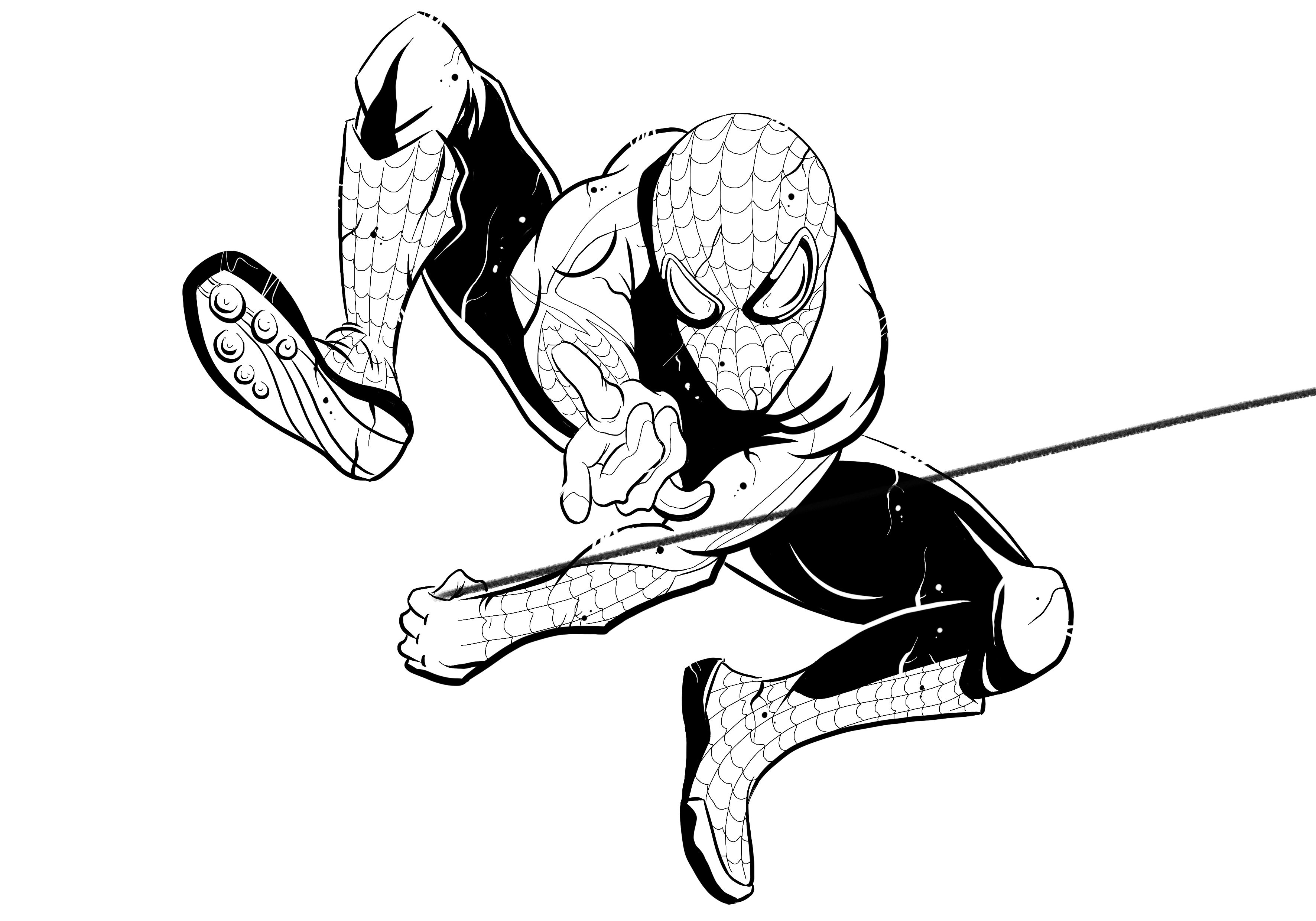 Ultimate Spider-man Lineart