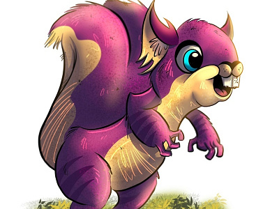 Furry Creature characterdesign creature cute digitalart furry monster nature squirrel teeth wildlife