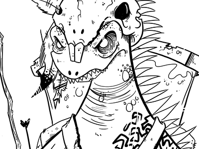 Lizard Lines characterdesign comic creature dinosaur fantasy feathers fishing lineart lizard monster scifi youtube