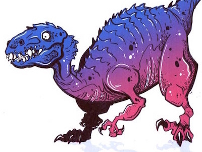 Armored Raptor Sketch brushpen characterdesign comicart conceptart creature creaturedesign dinosaur monster raptor