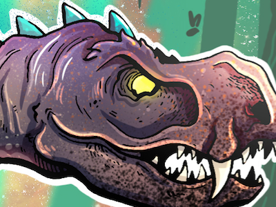 Raptor Youtube Video brushpen characterdesign comicart conceptart creature creaturedesign dinosaur monster raptor