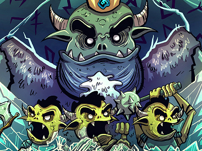 Goblins - The Tero Blade bookcover bookcoverillustration childrensbookillustration creature fantasy goblin goblins ice king monster