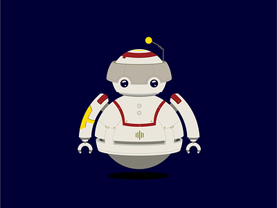 Oldrobo mascot flat illustration illustrations mascot mascots robot vector