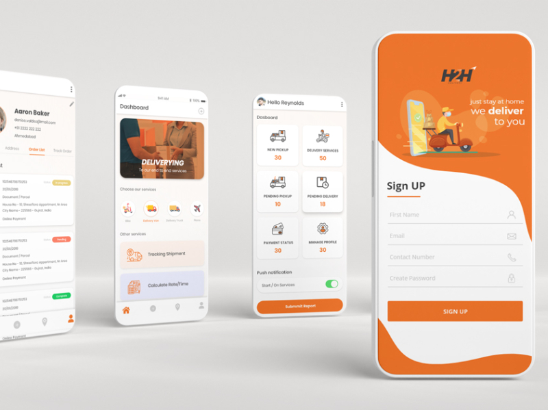 Delivery App By Chetan Jasani On Dribbble