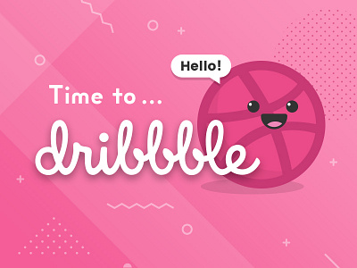 Time to Dribbble! debut dribbble first shot invitation thank you