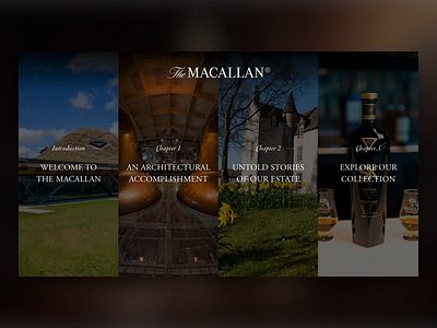 The Macallan Interactive 360° VR Experience 360 degree 360 view adobe xd branding campaign design interactive omnivirt ui design vr