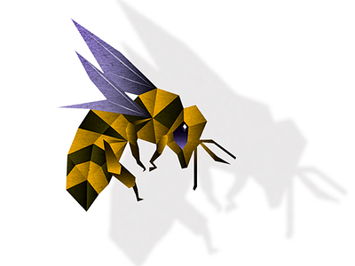 Bee bee geometric polygonal