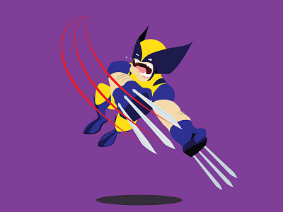 Wolverine cartoon illustration logan marvel wolverine xmen