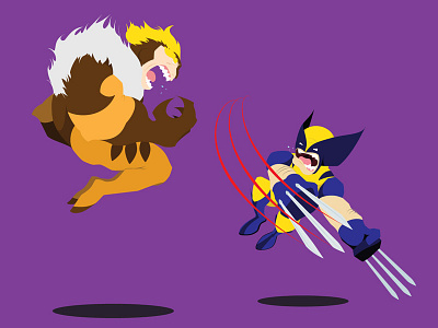 Wolvie VS Sabretooth