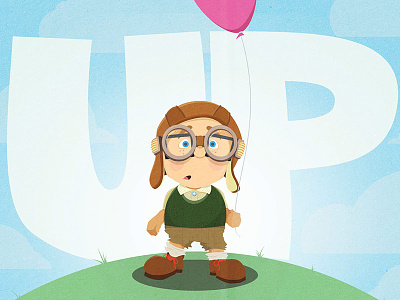 Adventure is Out There! balloon carl cartoon illustration pixar texture up
