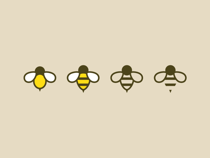 Simple Bees by Chris Fernandez on Dribbble