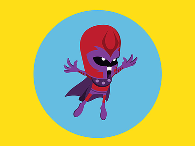 Magneto - Master of Magnetism! cartoon comics helmet illustration magneto marvel shield supervillian xmen