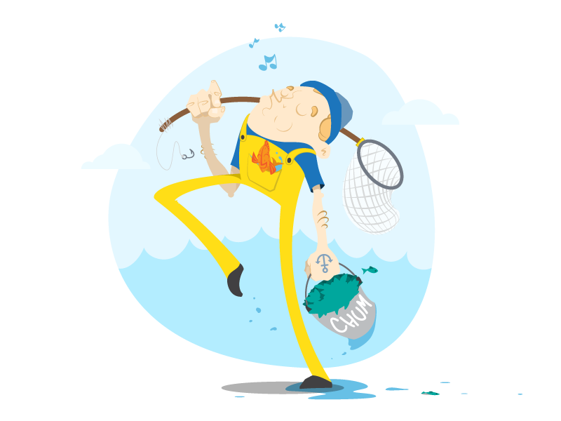 Whistlin' Fisherman By Chris Fernandez On Dribbble