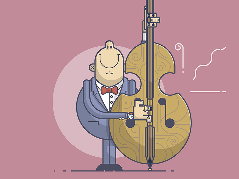 Stand Up Bass by Chris Fernandez on Dribbble