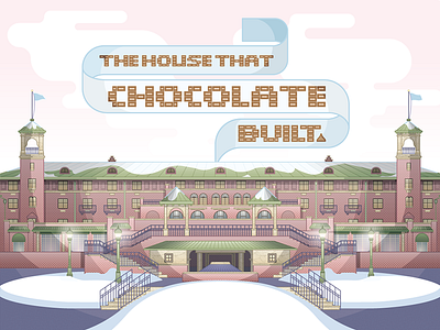 City Paper Hotel Hershey Cover chocolate cover hershey hotel illustration newspaper