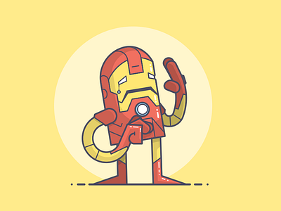 Sad Iron Man civil war comics high five illustration iron man line art marvel