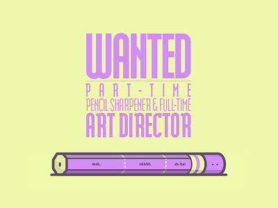 Meh. Ehhh. Ah-ha! art director ideas illustration line art pencil sharpener