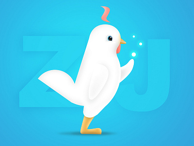 Dove logo mascot ui