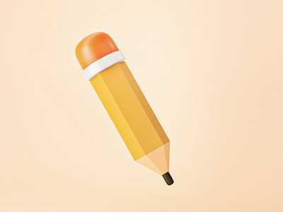 Pencil 3D object