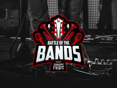 Battle Of The Bands american battle of the bands brand branding clean design graphic design identity illustration logo red retro type typography