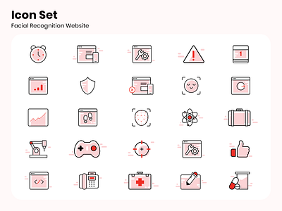 Icon Set | Facial Recognition Webiste