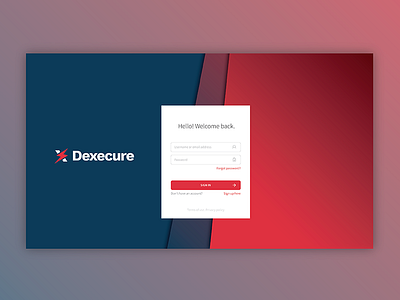 Dexecure Dashboard Log In dashboard interface landing page login saas search engine optimization sign up singapore software ui ux