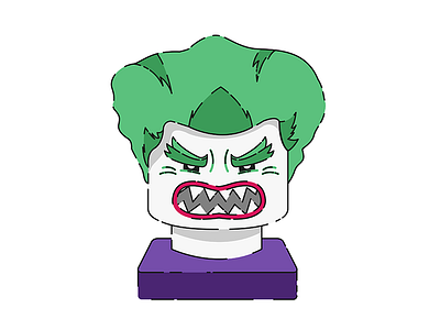 Lego Joker Illustration