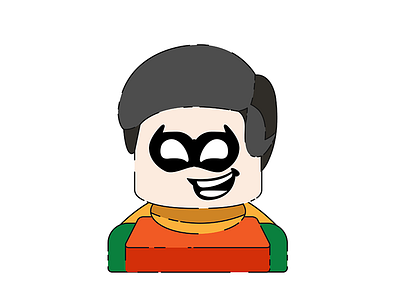 Lego Robin Illustration