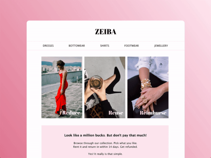 Fashion Rental | Website Design