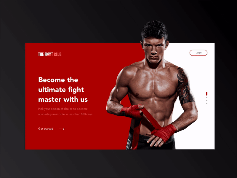 Workout Program | Website Homepage animation app app design application click design fitness gradient homepage interaction interaction design interface transition ui user ux visual website workout