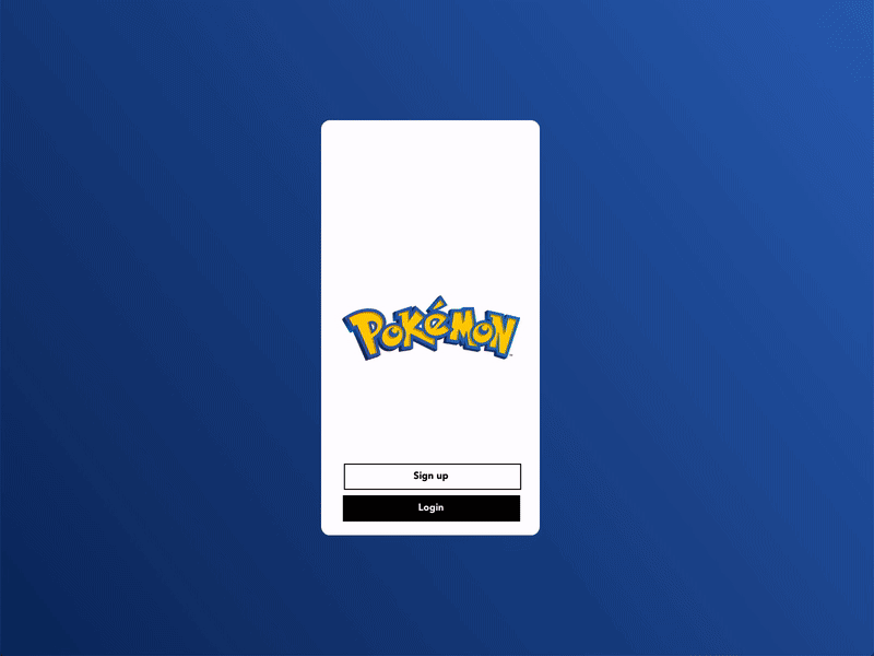 Pokémon Battle | Application Design animation appdesign application click design game gamedesign gradient homepage interface microinteraction mobile app mobile ui pokemon pokemon go transition ui ux vector