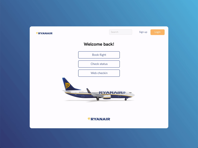 Browse Thousands Of Ryanair Images For Design Inspiration Dribbble