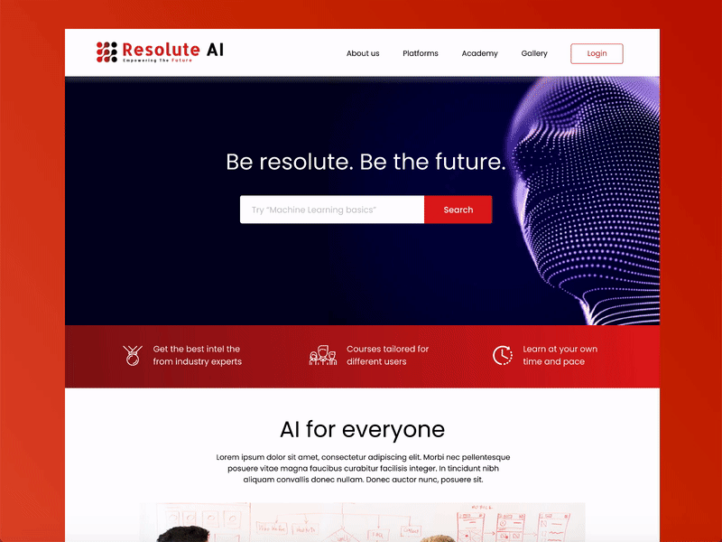 Artificial Intelligence | Website Design