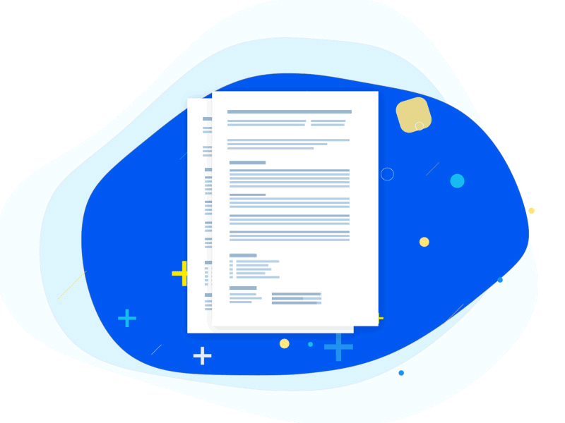 Whitepaper Check illustration cryptocurrency blockchain white blue animation goldpapers whitepaper