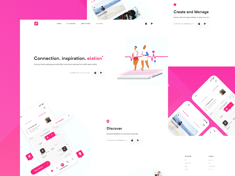 MyCrew App - Landing Page Prototype design fintech white landingpage app