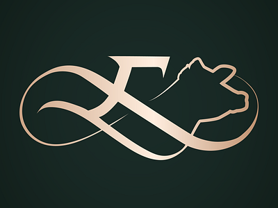 Enniskillen Logo branding cow cows elegant farm graphic design hourglass logo mark