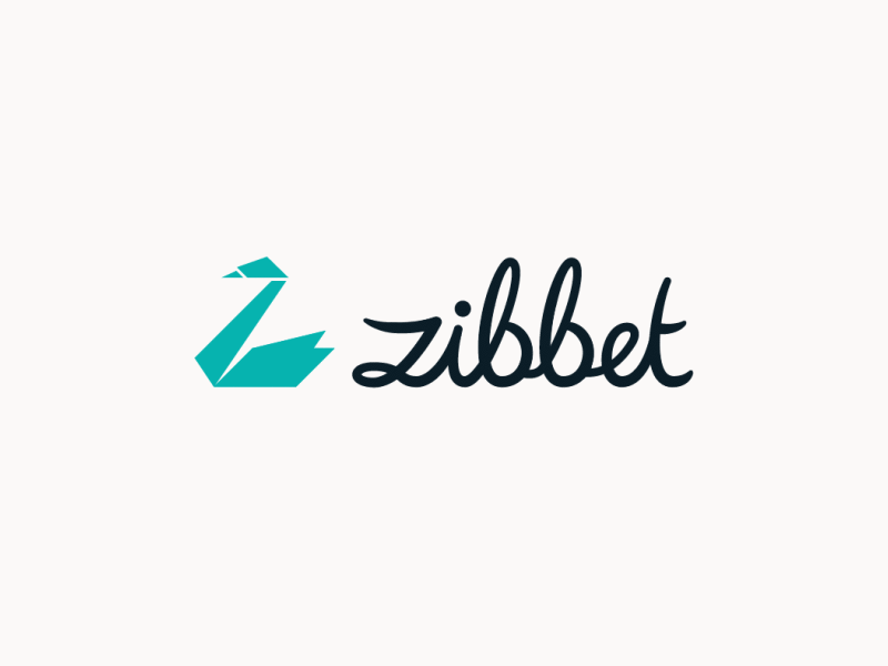 Zibbet Logo Animations animation branding cutout design green illustration logo motion graphics origami swan vector