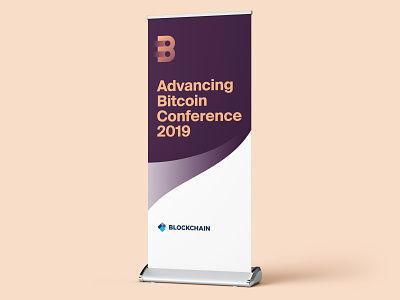 Advancing Bitcoin Conference - Pull up Banner bitcoin branding branding design illustrator print pull up banner
