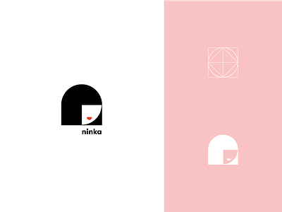 Ninka adobe branding girl illustrator logo