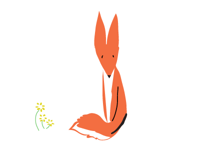 the fox fox illustration wip