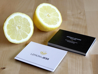Business cards businesscard creative lemon personalbrand yellow