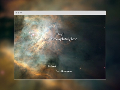 008 - 404 Page 008 404page dailyui galaxy lost