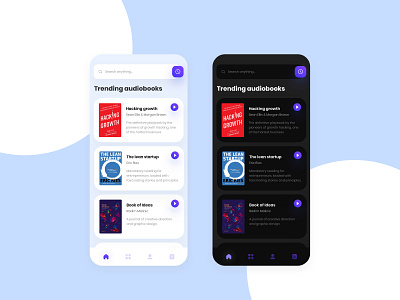 Audiobooks App app concept dailyui design graphic ui ux