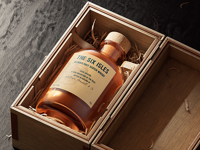 Rebranding concept for Six Isles whisky brand branding concept design graphic label whisky