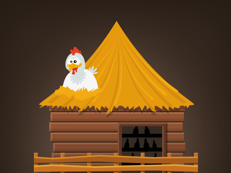 Coop: Kingdom Clicker coop vector town icon city 2d minimalism building game illustration flat