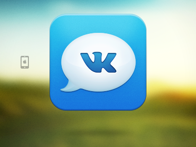 Dialogs for vk.com iPhone App Icon app icon ios iphone itunesartwork