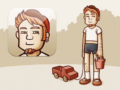Mobile App Icon — Memoirs app icon game illustration ios iphone