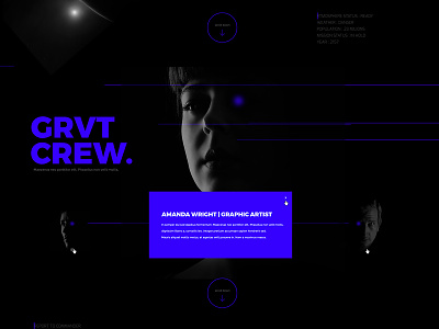 Gravity Warsaw Web | UI black gravity layout minimal modern scifi ui warsaw web