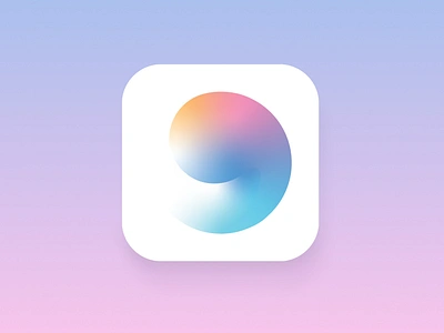 Deep Breath App app brand identity branding breath breathe breathing design gradient icon illustration logo logo design meditation relax